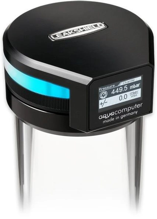 Alt view image 10 of 11 - Aquacomputer ULTITUBE D5 100 PRO LEAKSHIELD Reservoir with D5 NEXT Pump Pump Reservoir Combo, G1/4, 230 mL, Borosilicate Glass, Black (34140)
