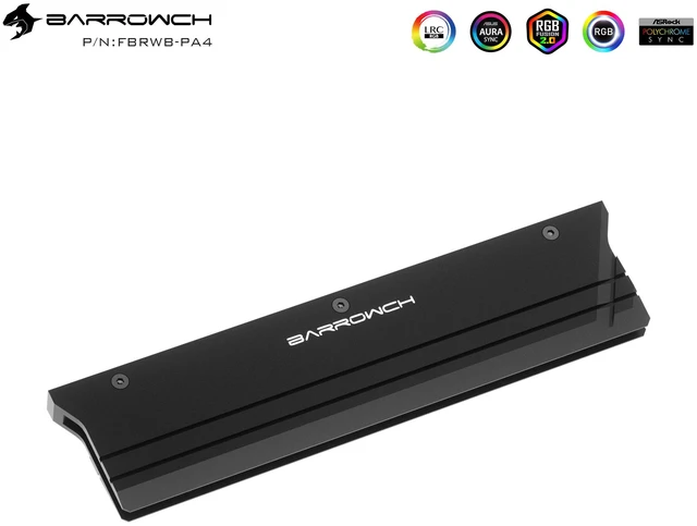Alt view image 3 of 4 - Barrow RAM Water Block Kit with TFT Display Edition, 4 RAM Cooling Housings, Black