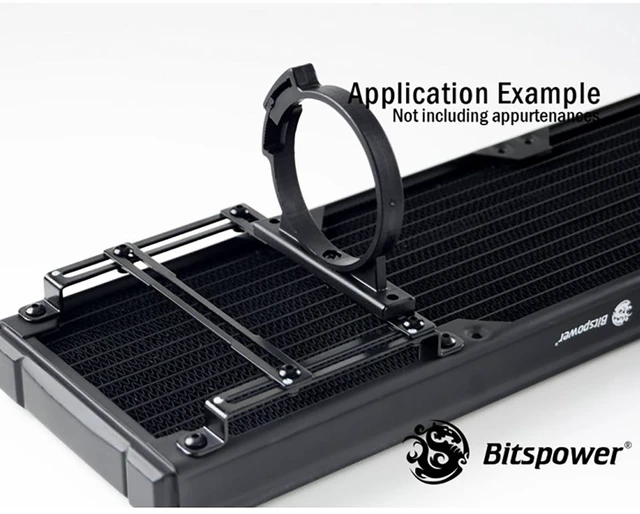 Alt view image 4 of 4 - Bitspower Universal Water Tank Mount for 120mm Radiator, Black