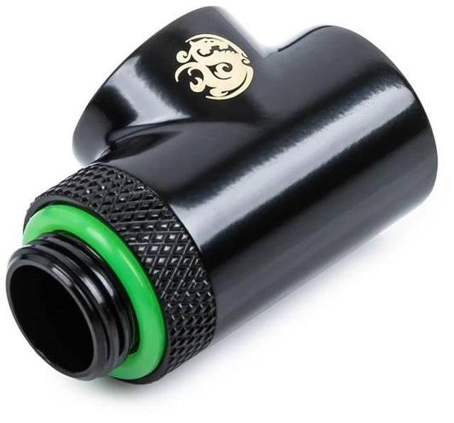 Alt view image 7 of 10 - Bitspower T-Block Rotary Fitting, Matt Black