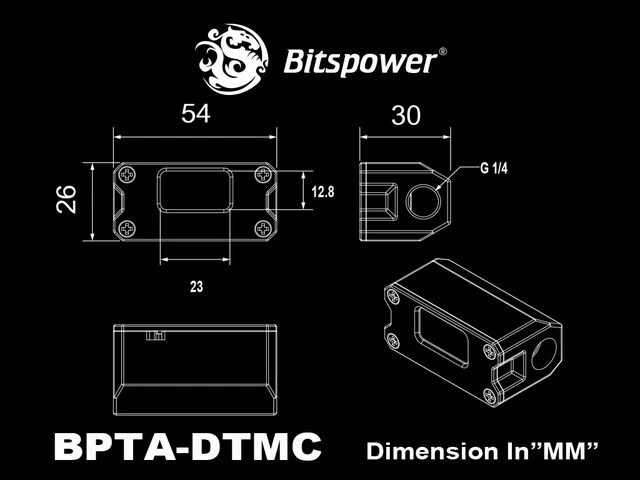 Alt view image 10 of 10 - Bitspower Touchaqua Digit Thermal Sensor