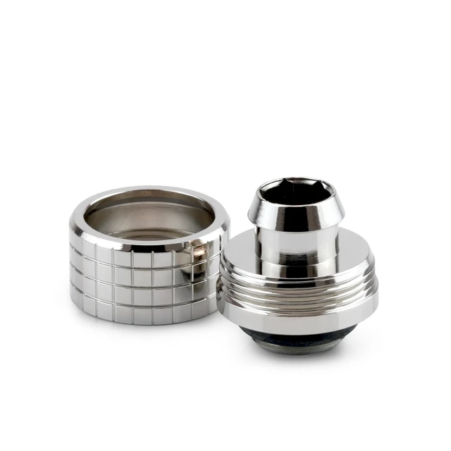 Alt view image 3 of 7 - Thermal Grizzly DeltaMate ST16 Compression Fitting for Soft Tubing, 10mm ID/16mm OD, Gloss Nickel, 6-pack