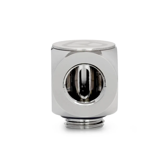 Alt view image 3 of 7 - Thermal Grizzly DeltaMate 90 Degree Rotary Fitting, Gloss Nickel, 6-pack