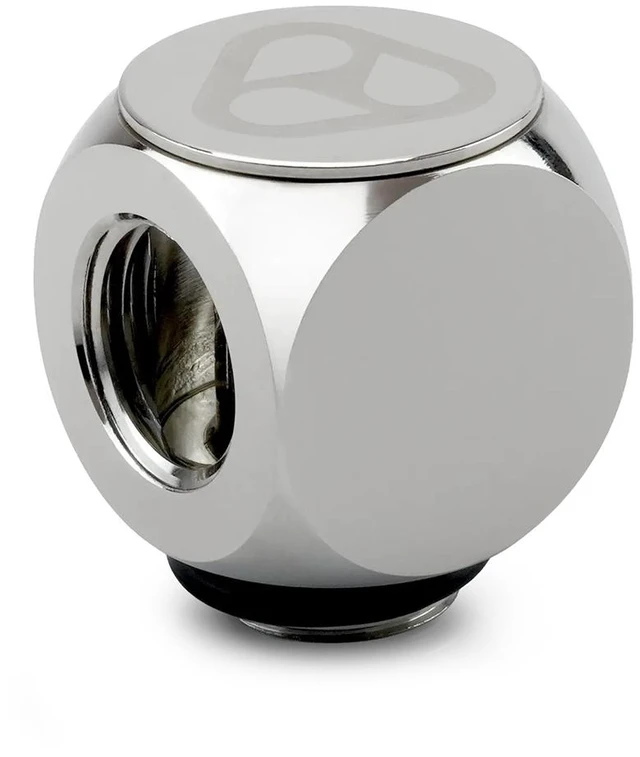 Main image of Thermal Grizzly DeltaMate Rotary T Fitting, Gloss Nickel
