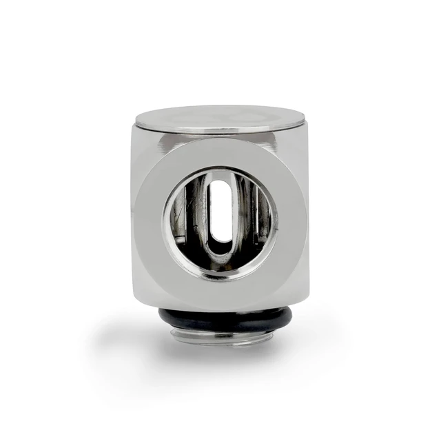 Alt view image 2 of 5 - Thermal Grizzly DeltaMate Rotary T Fitting, Gloss Nickel