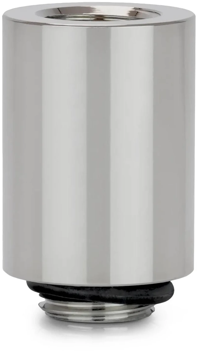Alt view image 2 of 6 - Thermal Grizzly DeltaMate MF28 Extender Fitting, Gloss Nickel, 6-pack