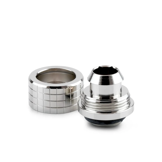 Alt view image 3 of 7 - Thermal Grizzly DeltaMate ST13 Compression Fitting for Soft Tubing, 10mm ID/13mm OD, Gloss Nickel, 6-pack