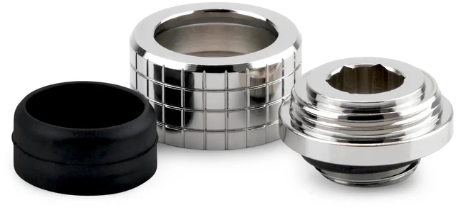 Alt view image 3 of 6 - Thermal Grizzly DeltaMate HT14 Compression Fitting for Rigid Tubing, 14mm OD, Gloss Nickel