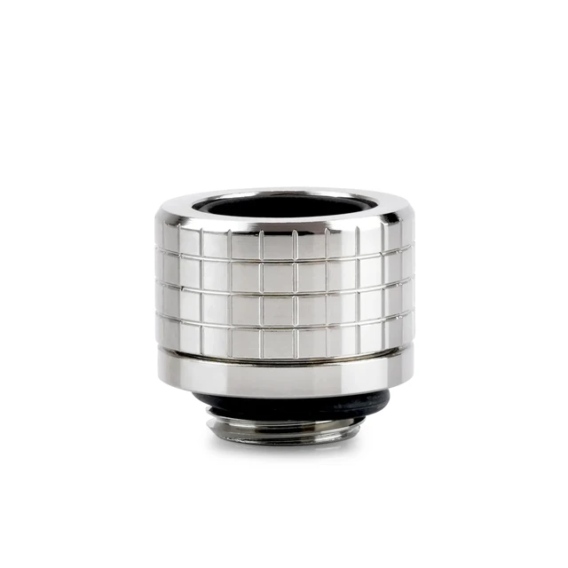 Alt view image 2 of 7 - Thermal Grizzly DeltaMate HT14 Compression Fitting for Rigid Tubing, 14mm OD, Gloss Nickel, 6-pack