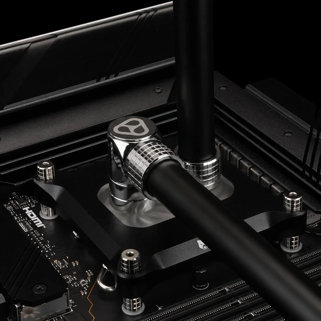 Alt view image 5 of 5 - Thermal Grizzly DeltaMate MM7R Extender Fitting, Gloss Nickel