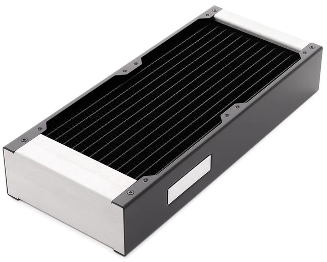 Alt view image 5 of 7 - Watercool HEATKILLER RAD 240-L Black, 120mm, G1/4, 45mm, 240mm, Brass (24113)