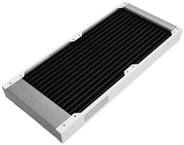 Alt view image 7 of 9 - Watercool HEATKILLER RAD 280-S WHITE, 140mm, G1/4, 30mm, 280mm, Brass (24126)