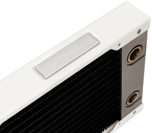 Alt view image 9 of 9 - Watercool HEATKILLER RAD 280-S WHITE, 140mm, G1/4, 30mm, 280mm, Brass (24126)