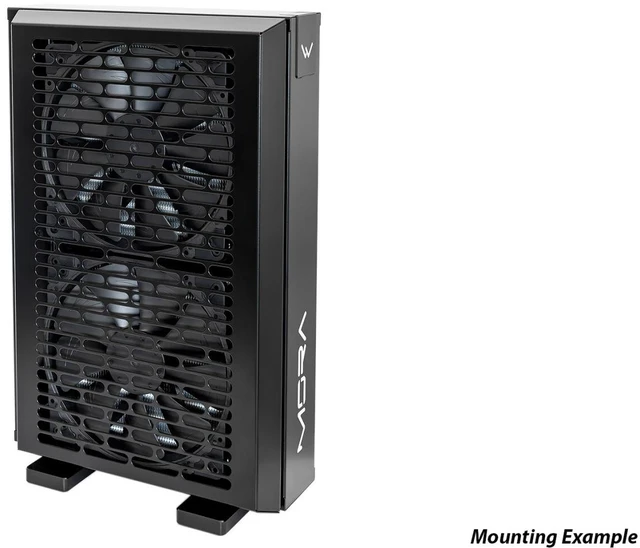 Alt view image 12 of 14 - Watercool MO-RA IV 200 - Black Radiator, 200mm, G1/4, 75mm, Copper (26200)