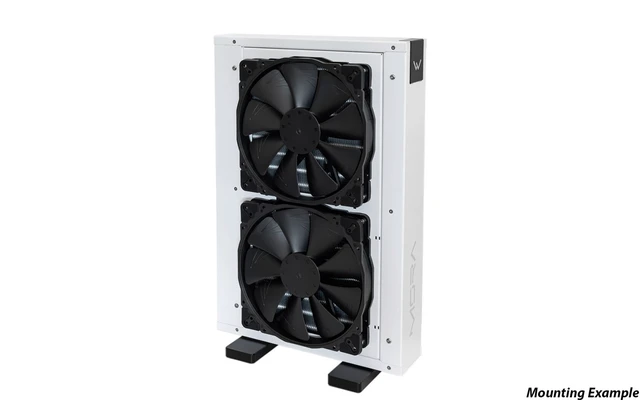 Alt view image 13 of 14 - Watercool MO-RA IV 200 - White Radiator, 200mm, G1/4, 75mm, Copper (26201)