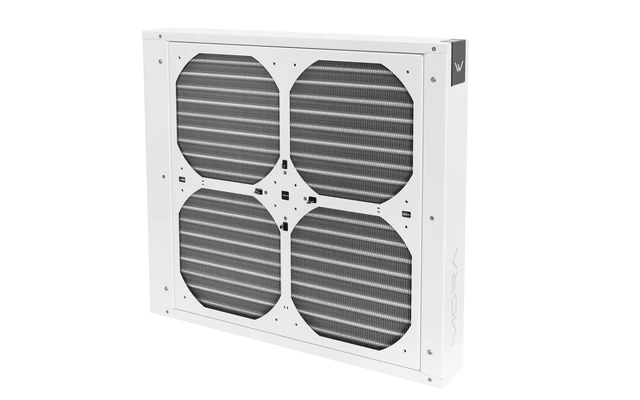 Alt view image 7 of 7 - Watercool MO-RA IV 400 Fan Frame for 200mm Fans - White, Steel (26421)