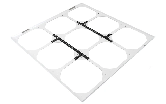 Alt view image 8 of 9 - Watercool MO-RA IV 600 Fan Frame for 200mm Fans - White, Steel (26621)