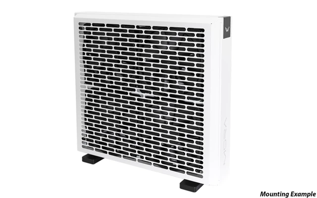 Alt view image 10 of 11 - Watercool MO-RA IV 600 Fan Grill - White, Steel (26611)