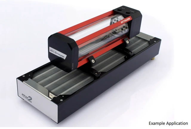 Alt view image 11 of 12 - Watercool HEATKILLER Tube Reservoir 120mm Fan Mount (1013031)