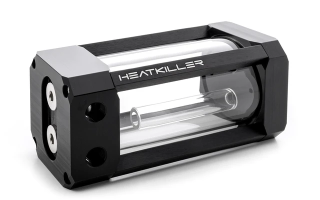 Alt view image 8 of 9 - Watercool HEATKILLER Tube 100 MP - Clear Reservoir, G1/4, 100mm, Borosilicate Glass (30210)