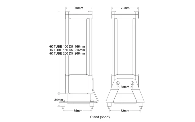 Alt view image 12 of 12 - Watercool HEATKILLER Tube 100 D5 MP Reservoir, G1/4, 100mm, Borosilicate Glass, Clear (30213)
