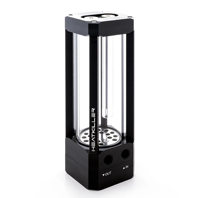 Alt view image 8 of 12 - Watercool HEATKILLER Tube 150 D5 MP Reservoir, G1/4, 150mm, Borosilicate Glass, Clear (30214)