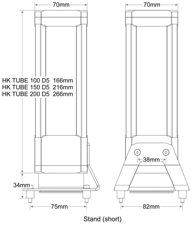 Alt view image 12 of 12 - Watercool HEATKILLER Tube 150 D5 MP Reservoir, G1/4, 150mm, Borosilicate Glass, Clear (30214)