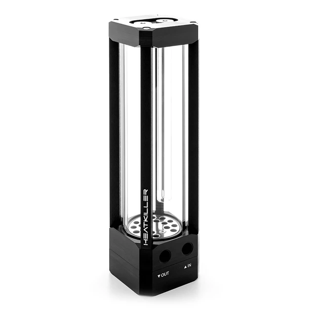 Alt view image 8 of 12 - Watercool HEATKILLER Tube 200 D5 MP Reservoir, G1/4, 200mm, Borosilicate Glass, Clear (30215)