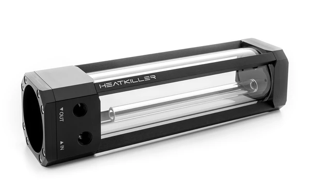 Alt view image 10 of 12 - Watercool HEATKILLER Tube 200 D5 MP Reservoir, G1/4, 200mm, Borosilicate Glass, Clear (30215)