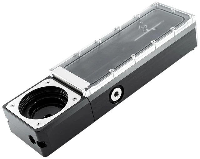 Alt view image 5 of 6 - Watercool HEATKILLER Tank 200 D5 - Clear / Black Reservoir, G1/4, 250ml, Acrylic (30330)