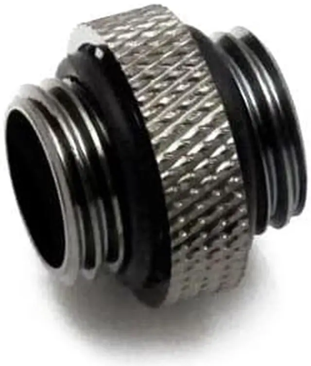 Alt view image 2 of 5 - XSPC G1/4" 5mm Male to Male Fitting, Black Chrome, 4-pack
