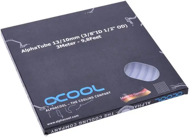 Alt view image 2 of 7 - Alphacool Alphatube HF Tubing 10mm ID, 13mm OD (3/8" ID, 1/2" OD), 3 meter, Clear