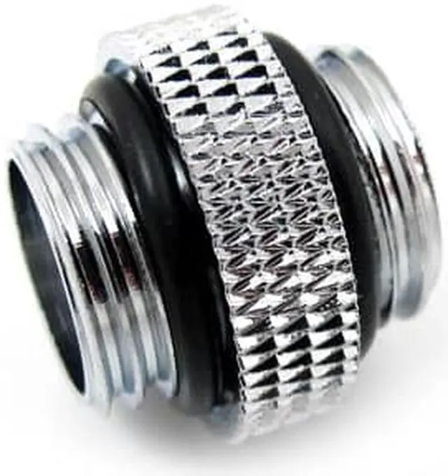 Alt view image 2 of 3 - XSPC G1/4" 5mm Male to Male Fitting, Chrome, 4-pack