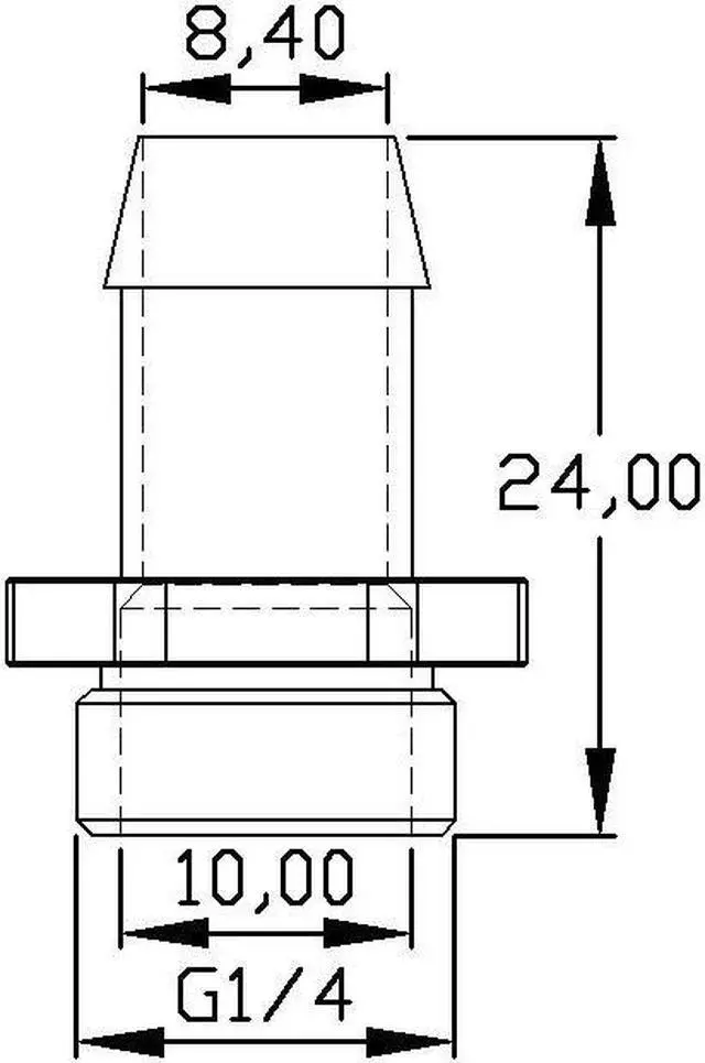Alt view image 2 of 6 - XSPC G1/4" to 3/8" Barb Fitting for Soft Tubing, Black Chrome, 4-pack