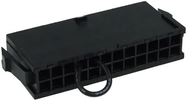 Alt view image 4 of 10 - Phobya PSU Manual Start Bridge (24 Pin) | Black (52182)