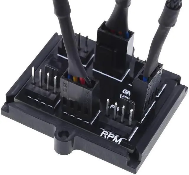 Alt view image 5 of 8 - Phobya 4-Pin PWM to 6x 4-Pin Fan Splitter PCB