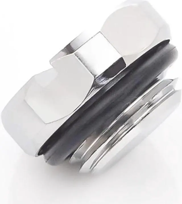 Alt view image 3 of 6 - Bitspower Diamond Stop Fitting, Silver Shining