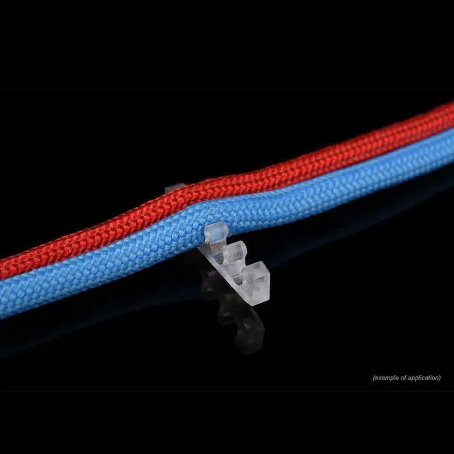 Alt view image 5 of 12 - Alphacool Eiskamm X4 Flat - 3mm Clear - 4 pcs (24749)