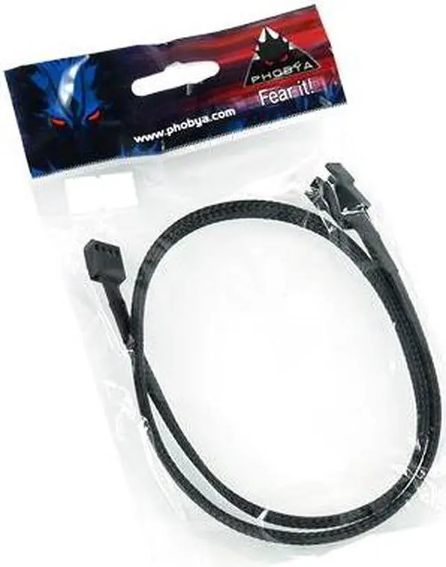 Alt view image 2 of 3 - Phobya 4Pin PWM extension 60cm - black