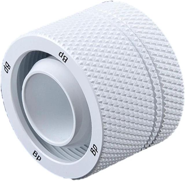 Main image of Bitspower G1/4" to 1/2" ID, OD 3/4" OD Compression Fitting for Soft Tubing, CC5 Ultimate, Deluxe White