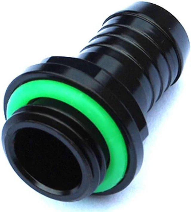 Alt view image 3 of 7 - Bitspower G1/4" to 3/8" Barb Fitting for Soft Tubing, Matte Black