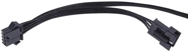 Alt view image 3 of 5 - Alphacool RGB 4pol LED adapter cable for Mainboards 50cm - black