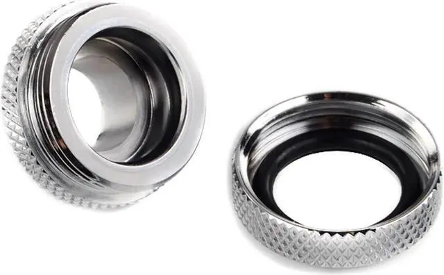 Alt view image 3 of 6 - Bitspower G1/4" to Enhance Multi-Link Fitting for 14mm OD Rigid Tubing, Silver Shining