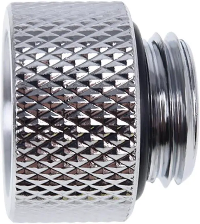 Alt view image 4 of 10 - Alphacool Eiszapfen G1/4" Male to Female 10mm Extender Fitting, Chrome