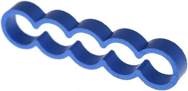 Alt view image 4 of 9 - Alphacool Eiskamm Aluminum X5 Flat - 4mm Blue - 4 pcs (24795)