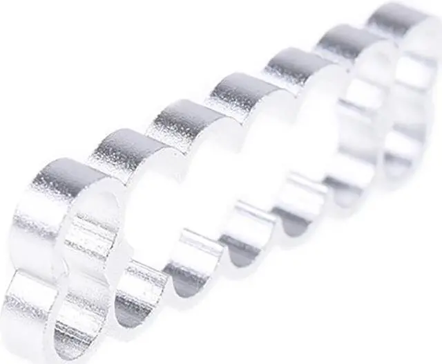 Alt view image 3 of 8 - Alphacool Eiskamm Aluminum X14 - 4mm Silver- 4 pcs (24773)