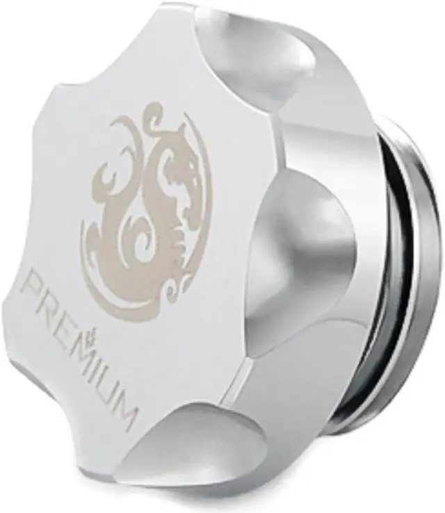 Main image of Bitspower Premium G1/4" Stop Fitting, Silver Shining
