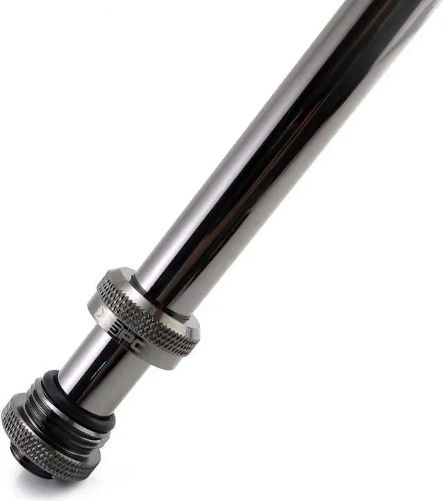 Alt view image 7 of 14 - XSPC G1/4" to 10mm ID 14mm OD Rigid Tubing Fitting Black Chrome