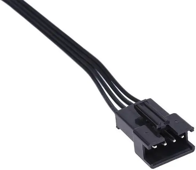 Alt view image 2 of 5 - Alphacool RGB 4pol LED adapter cable for Mainboards 50cm - black