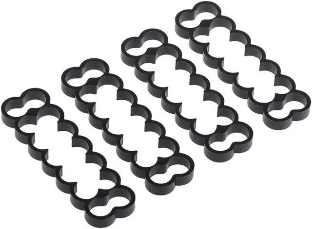 Alt view image 2 of 8 - Alphacool Eiskamm Aluminum X14 - 4mm Black - 4 pcs (24764)